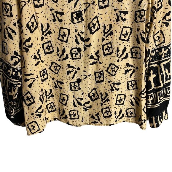 Jane Lane Collection Women's Vintage Patterned Button-Up Shirt Sz M - Picture 3 of 8